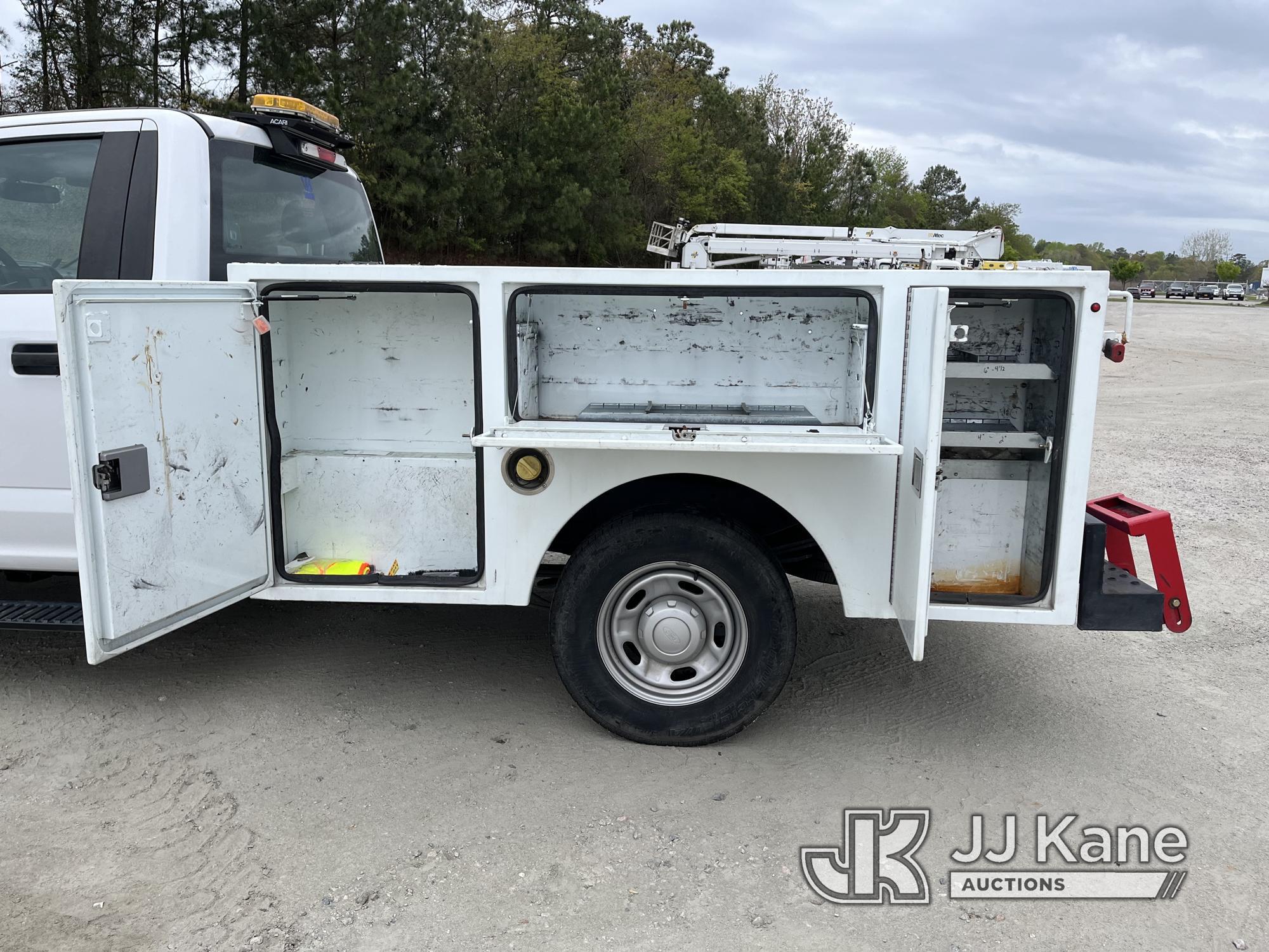 (Chester, VA) 2018 Ford F250 Service Truck, (Southern Company Unit) Not Running, Cranks, Does Not St