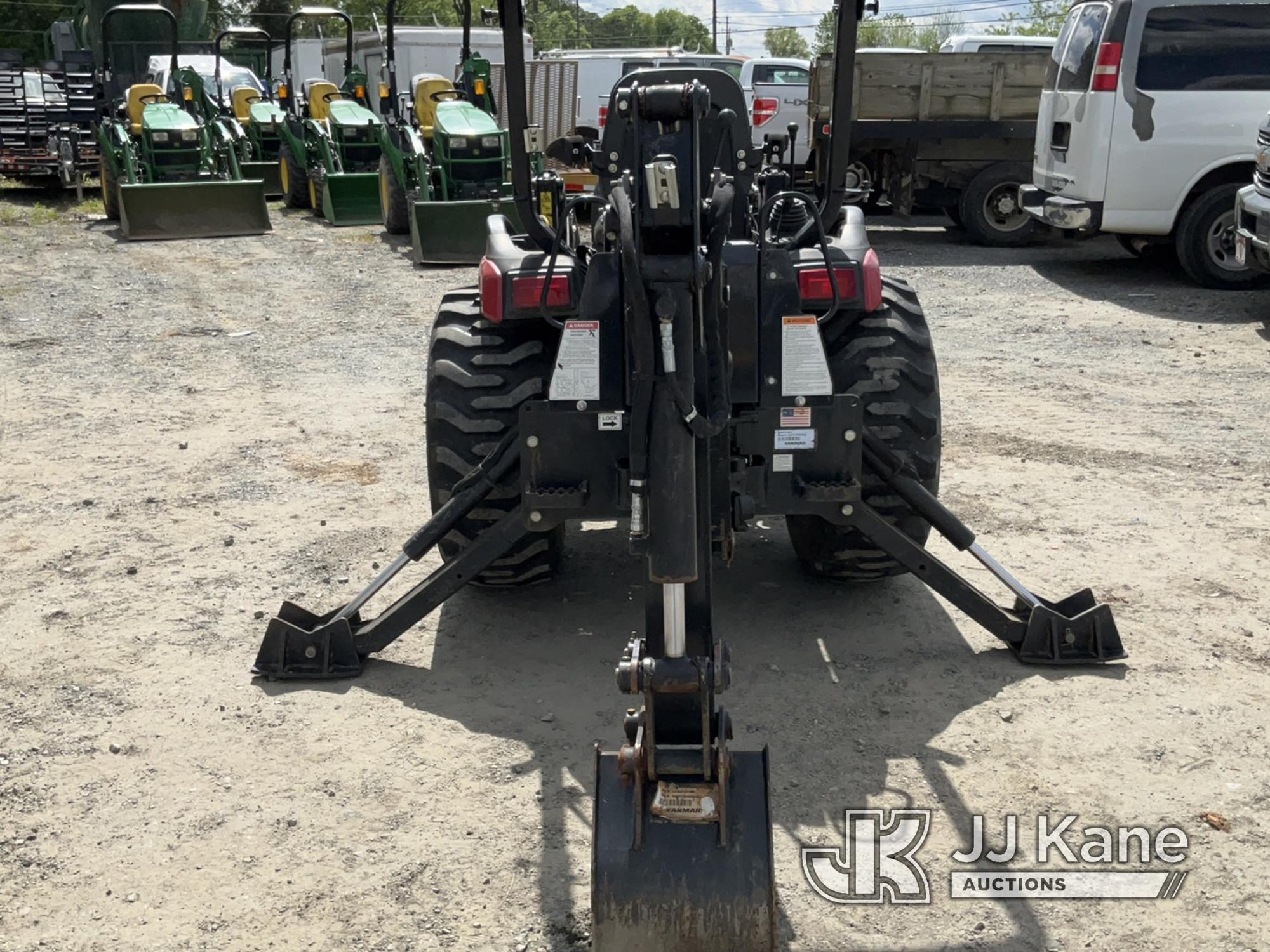 (Charlotte, NC) 2019 Yanmar SA424 MFWD Mini Utility Tractor Loader Backhoe Runs, Moves & Operates) (