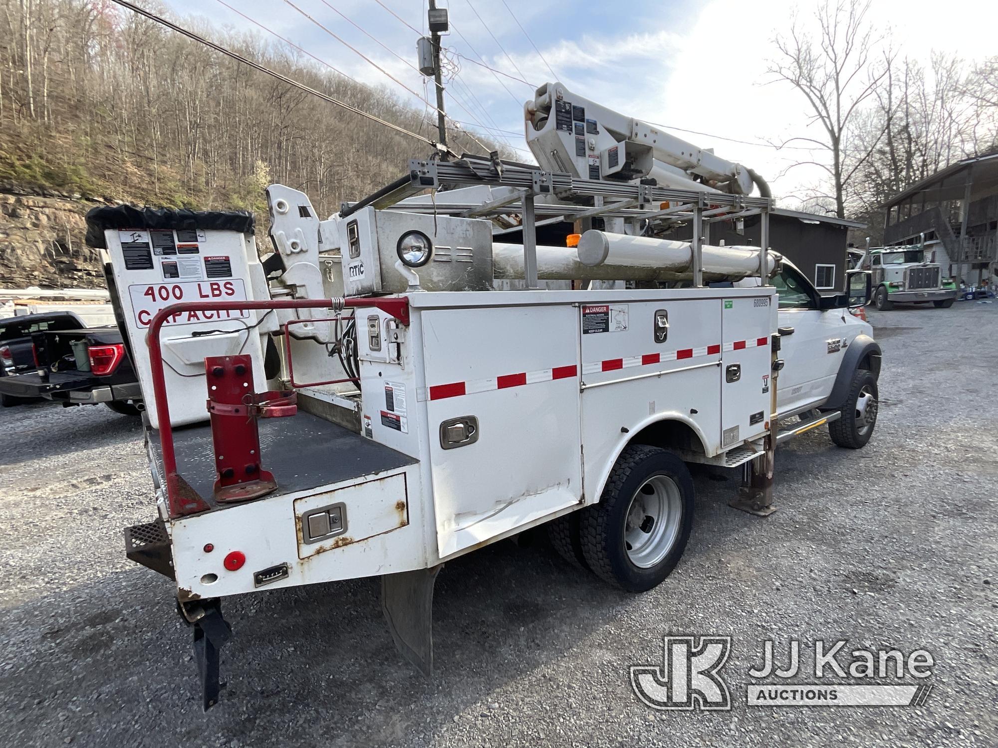 (Hanover, WV) Altec AT37G, Articulating & Telescopic Bucket Truck mounted behind cab on 2015 RAM 550
