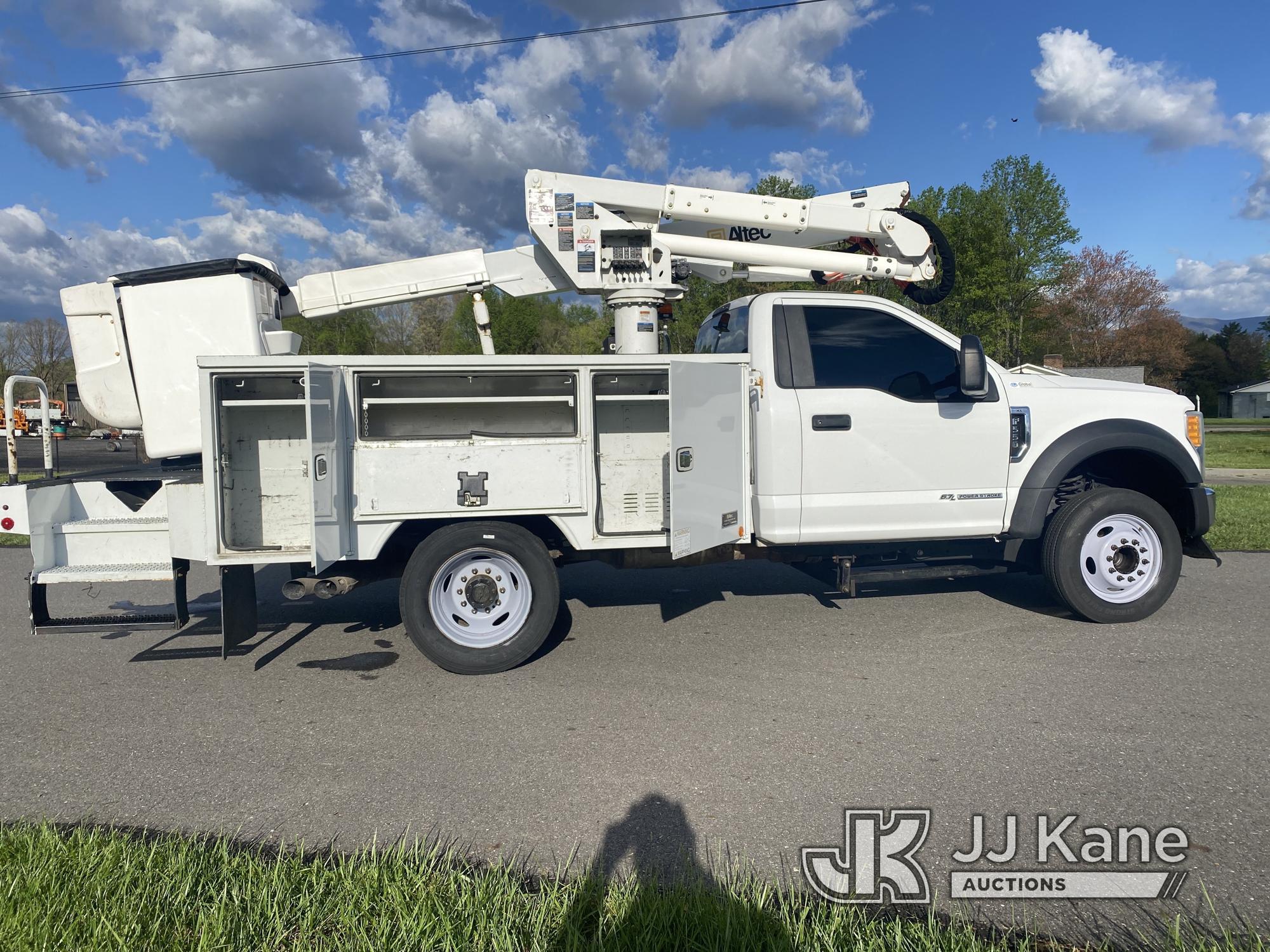 (Mount Airy, NC) Altec AT37G, Articulating & Telescopic Bucket Truck mounted behind cab on 2017 Ford