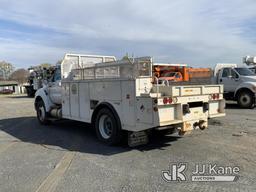 (Shelby, NC) 2015 Ford F750 URD/Flatbed Truck Runs & Moves) (Jump to Start, Body Damage