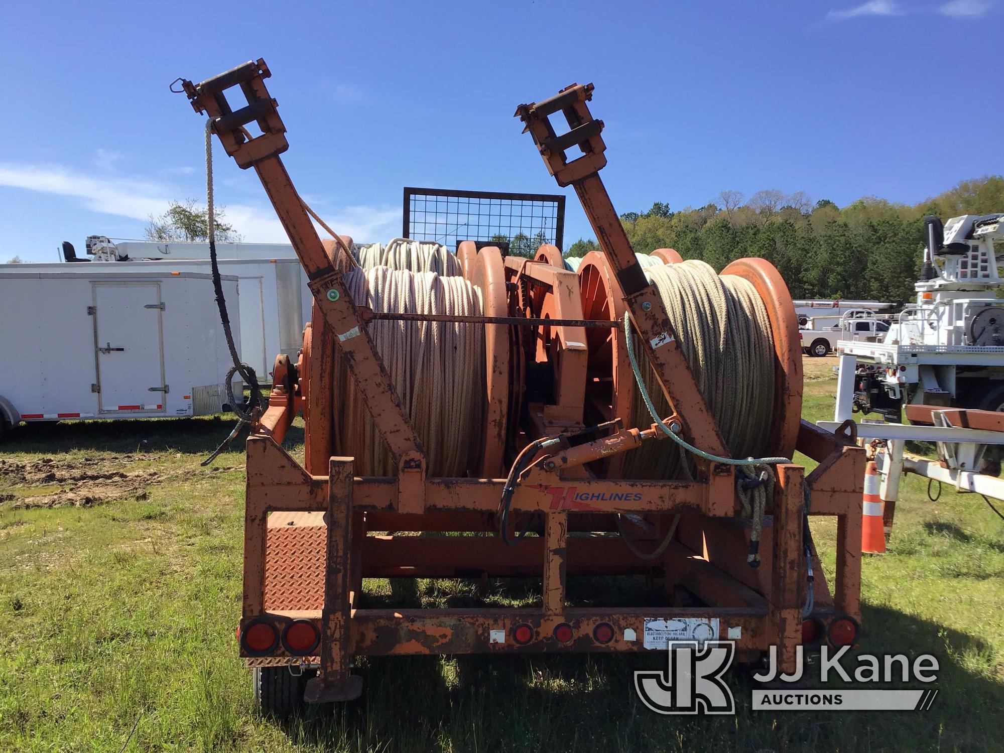 (Byram, MS) 1999 Wagner Smith T4DP72 4-Drum Puller/Tensioner No Keys, Condition Unknown, R Rear Tire