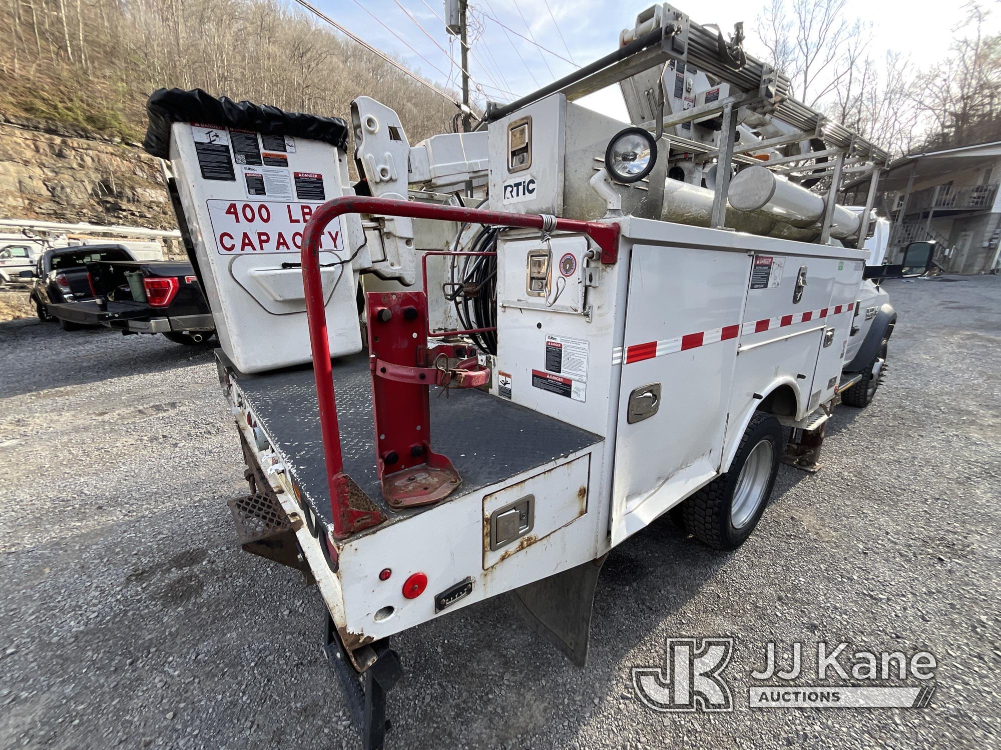 (Hanover, WV) Altec AT37G, Articulating & Telescopic Bucket Truck mounted behind cab on 2015 RAM 550