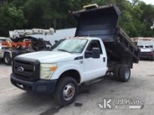(Ocala, FL) 2011 Ford F350 4x4 Dump Truck, City Owned and Maintained Runs, Moves, Dump bed works.