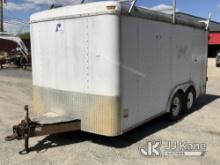 1999 Pace American 14 Ft T/A Enclosed Trailer Body Damage