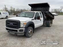 2014 Ford F450 4x4 Extended-Cab Dump Truck Runs, Moves & Operates) (Rust Damage