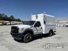 2011 Ford F550 Enclosed High-Top Service Truck Runs & Moves