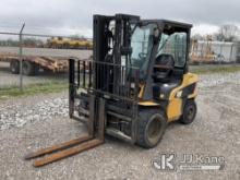 2011 Caterpillar 2PD6000 Solid Tired Forklift Runs, Moves & Operates) (Rust Damage) (Duke Unit