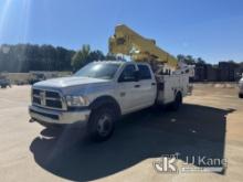 HiRanger TL37-M, Articulating & Telescopic Material Handling Bucket Truck mounted behind cab on 2012