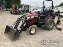 (Charlotte, NC) 2019 Yanmar SA24 MFWD Mini Tractor Loader Backhoe Runs, Moves & Operates) (Hyd Leak