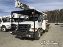 (Mount Airy, NC) Terex XT60, Over-Center Bucket Truck rear mounted on 2013 Ford F750 Flatbed/Utility