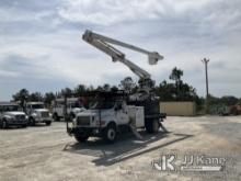 Altec LRV-60E70, Over-Center Elevator Bucket Truck rear mounted on 2013 Ford F750 Enclosed Utility T