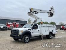 Altec AT40-MH, Articulating & Telescopic Material Handling Bucket Truck mounted behind cab on 2015 F