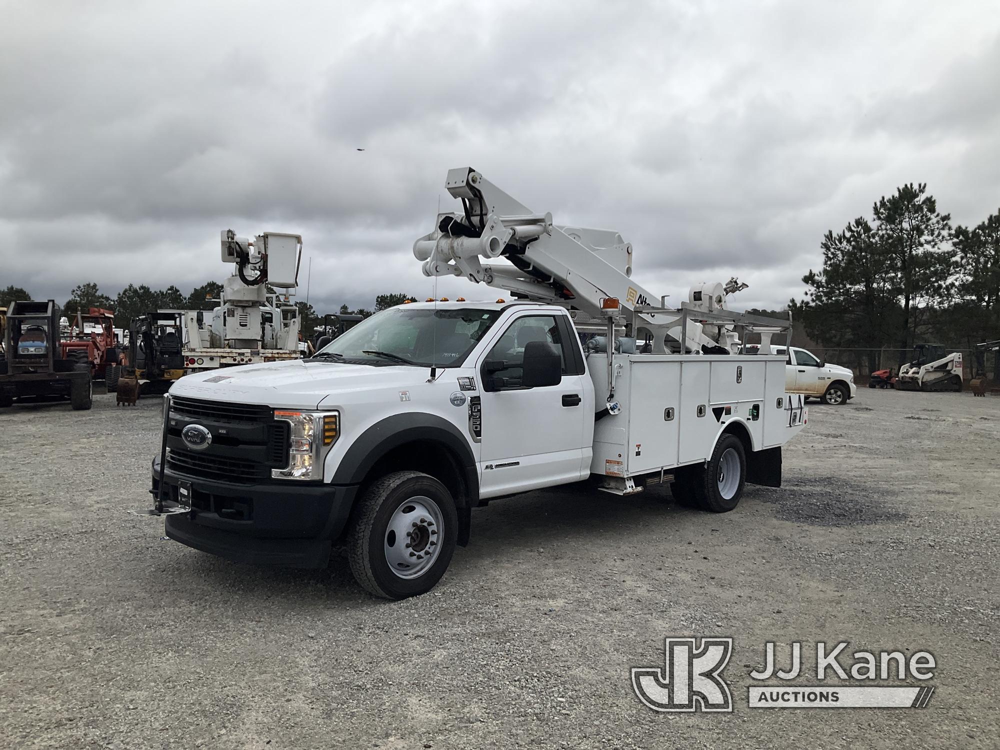 (Villa Rica, GA) Altec AT41M, Articulating & Telescopic Material Handling Bucket Truck mounted behin