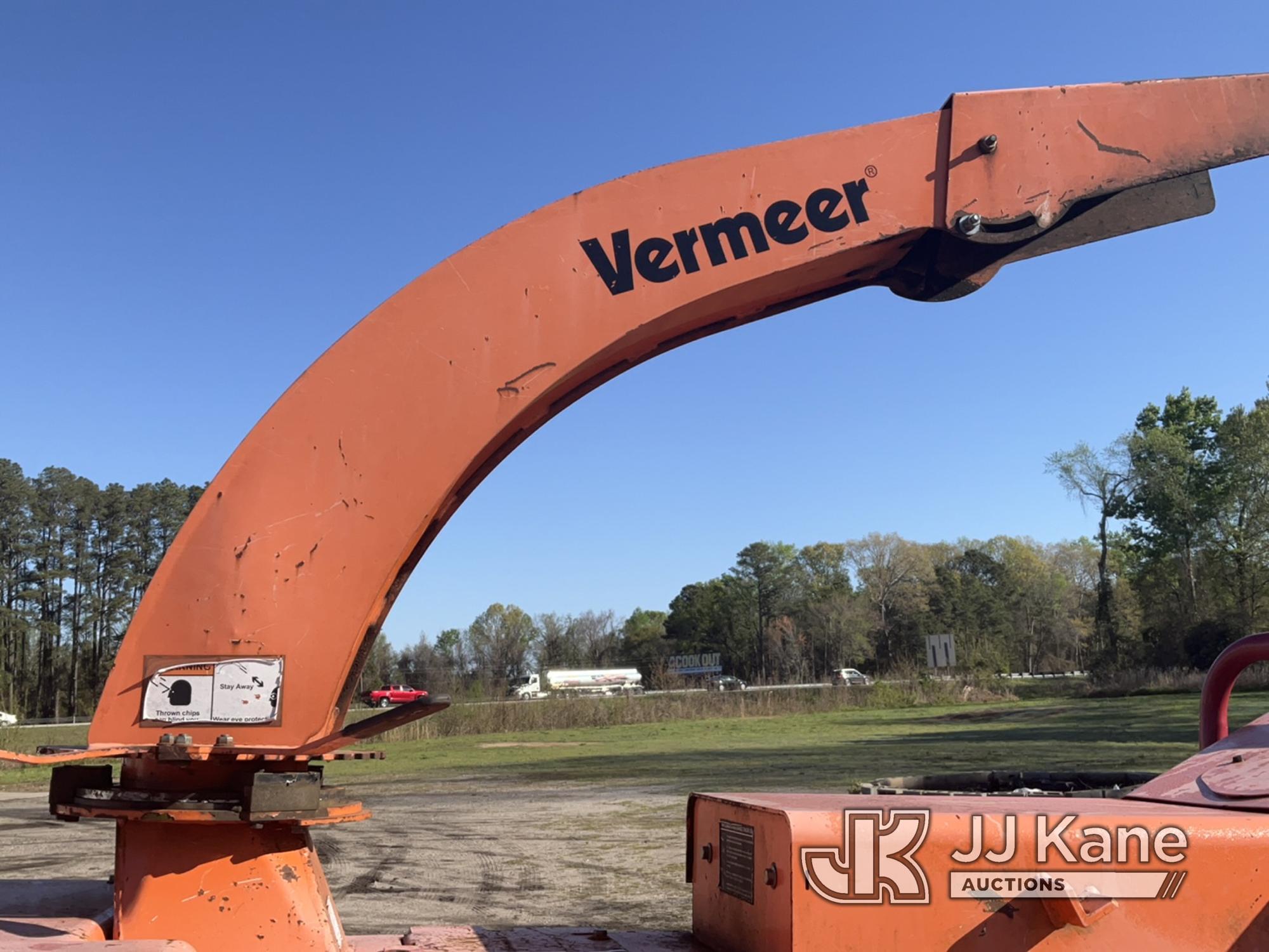 (Florence, SC) 2013 Vermeer BC1000XL Chipper (12in Drum), trailer mtd Not Running, Condition Unknown