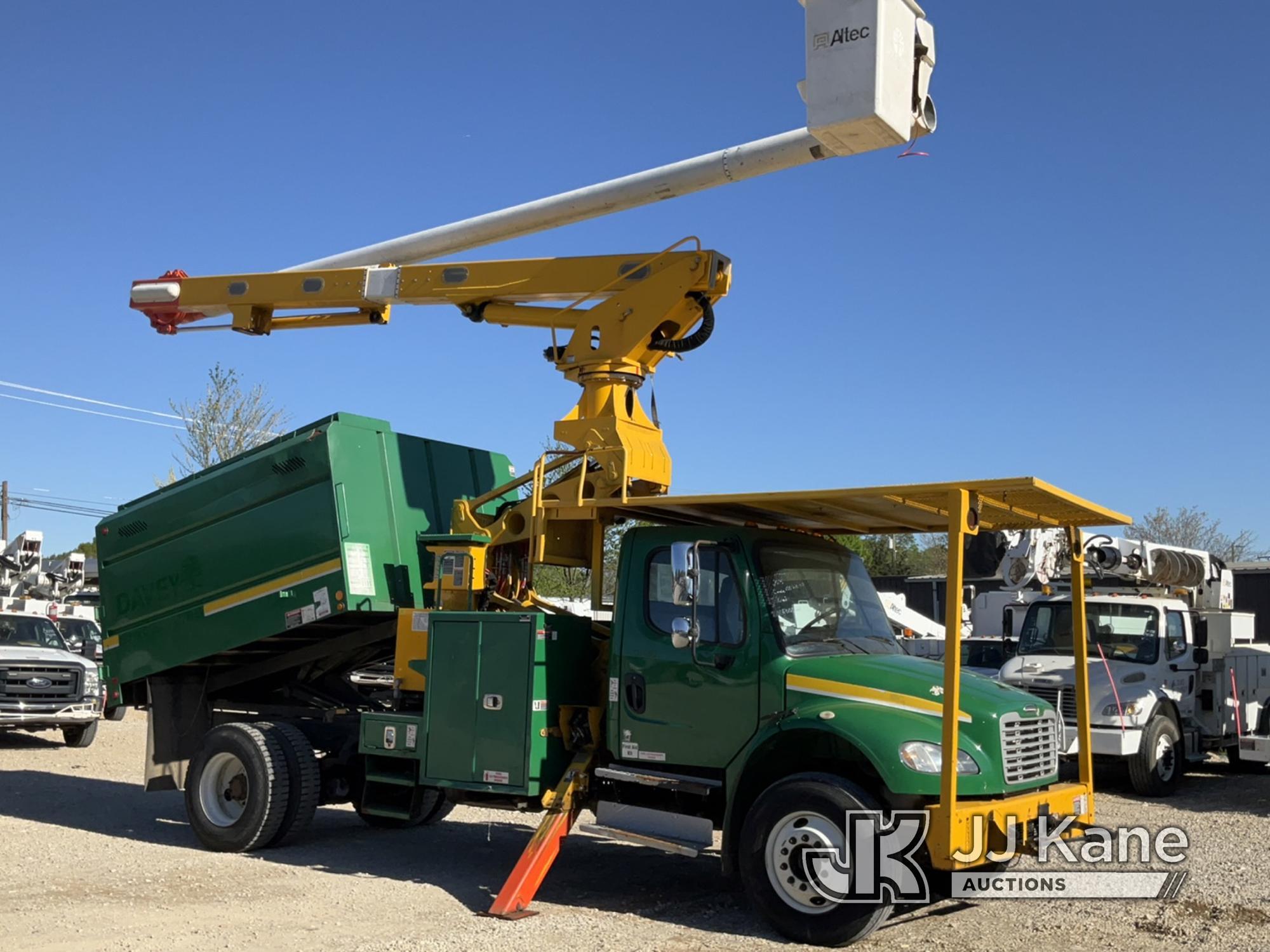 (Charlotte, NC) Altec LR760-E70, Over-Center Elevator Bucket Truck mounted behind cab on 2015 Freigh
