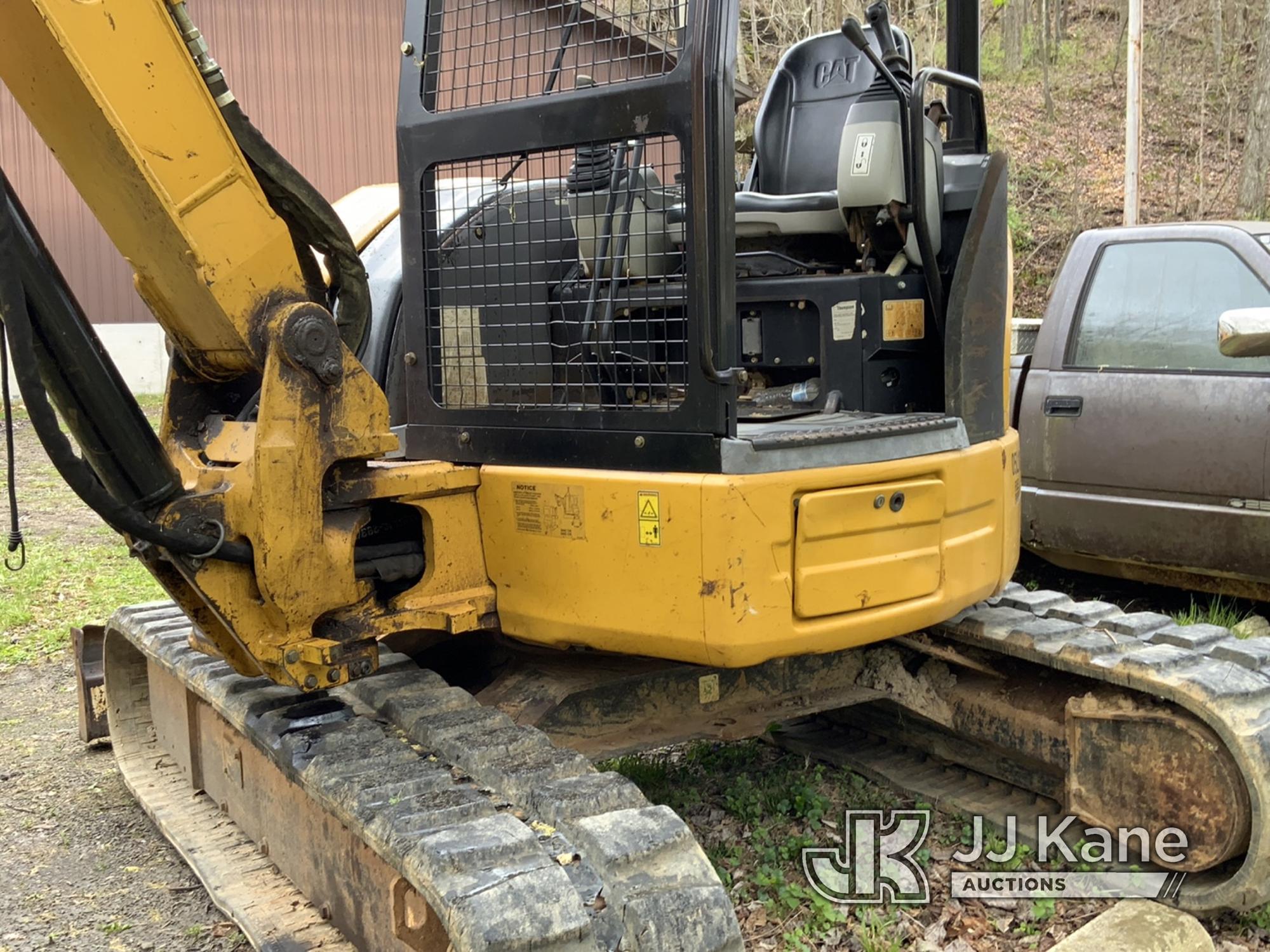 (Oil Springs, KY) 2007 Caterpillar 304C Hydraulic Excavator Not Running, Condition Unknown, Blown Ho
