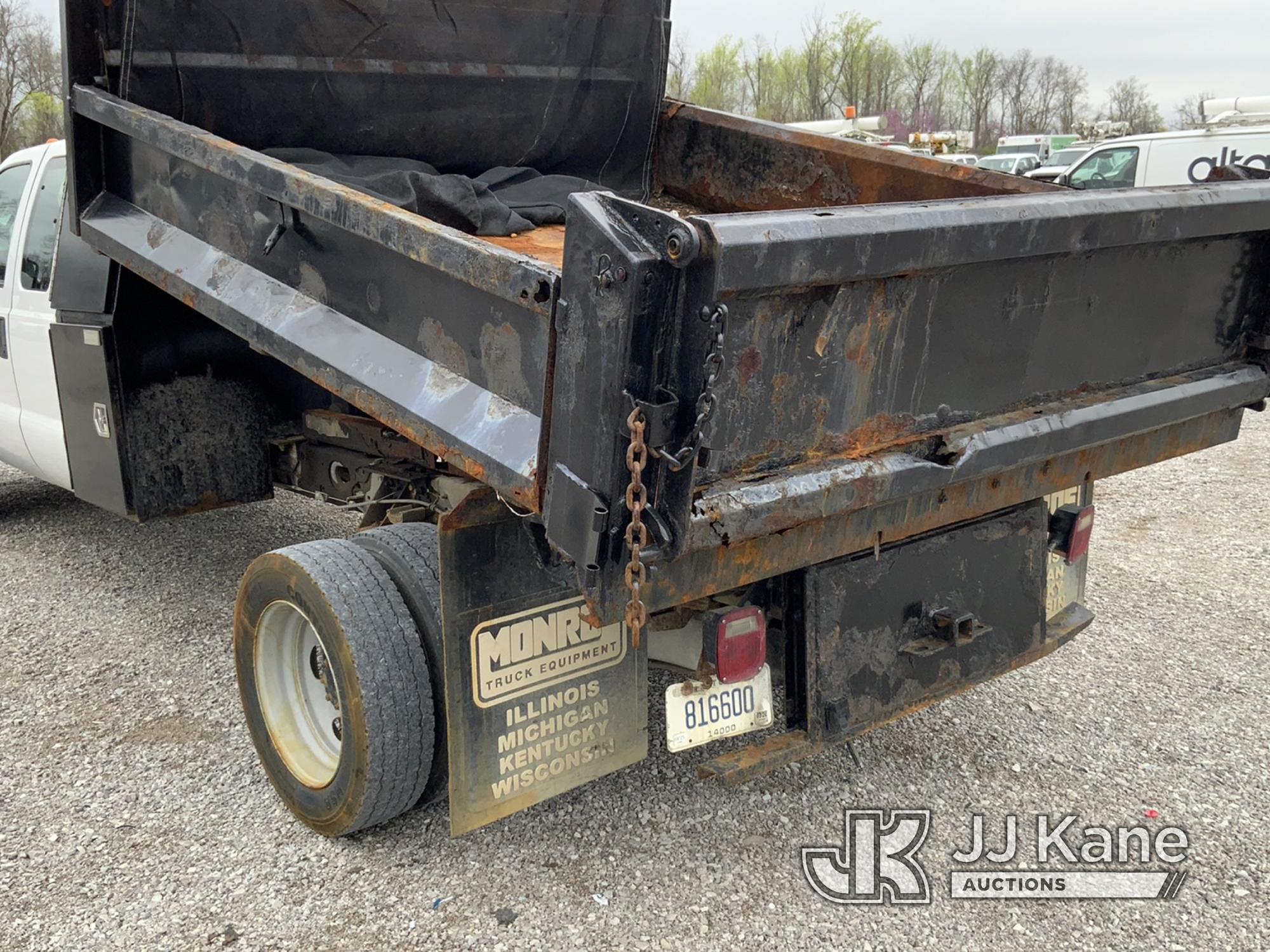 (Verona, KY) 2014 Ford F450 4x4 Extended-Cab Dump Truck Runs, Moves & Operates) (Rust Damage