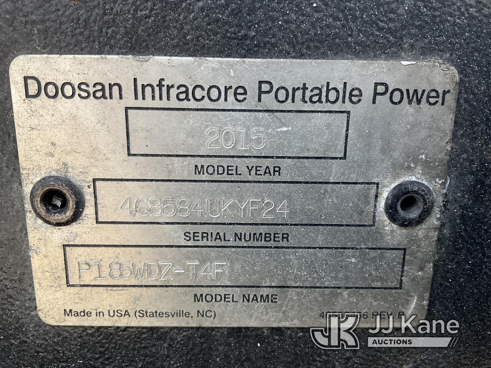 (Westlake, FL) 2015 Doosan/Ingersoll Rand P185WDZ-T4F Portable Air Compressor No Title)(Towable, Run