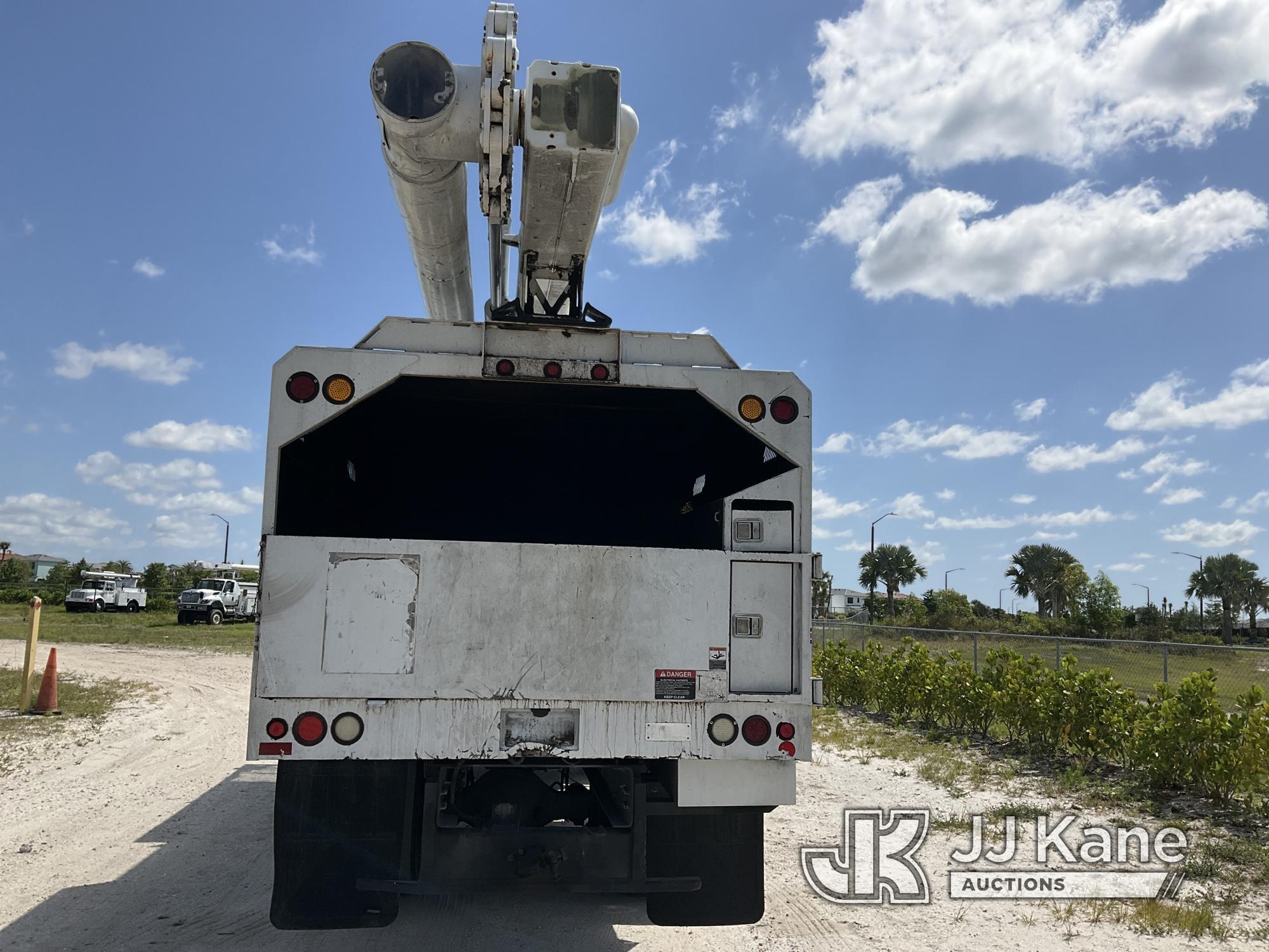 (Westlake, FL) Altec LR756, Over-Center Bucket Truck mounted behind cab on 2015 Freightliner M2 106