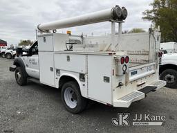 (Charlotte, NC) 2014 Ford F550 4x4 Service Truck Duke Unit ) ( Runs & Moves)(Body Damage