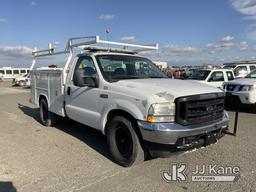 (Dixon, CA) 2003 Ford F250 Service Truck Runs & Moves, Engine Misfires