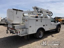 (Dixon, CA) Altec AT37G, mounted behind cab on 2012 Ford F550 4x4 Service Truck Runs & Moves, PTO En