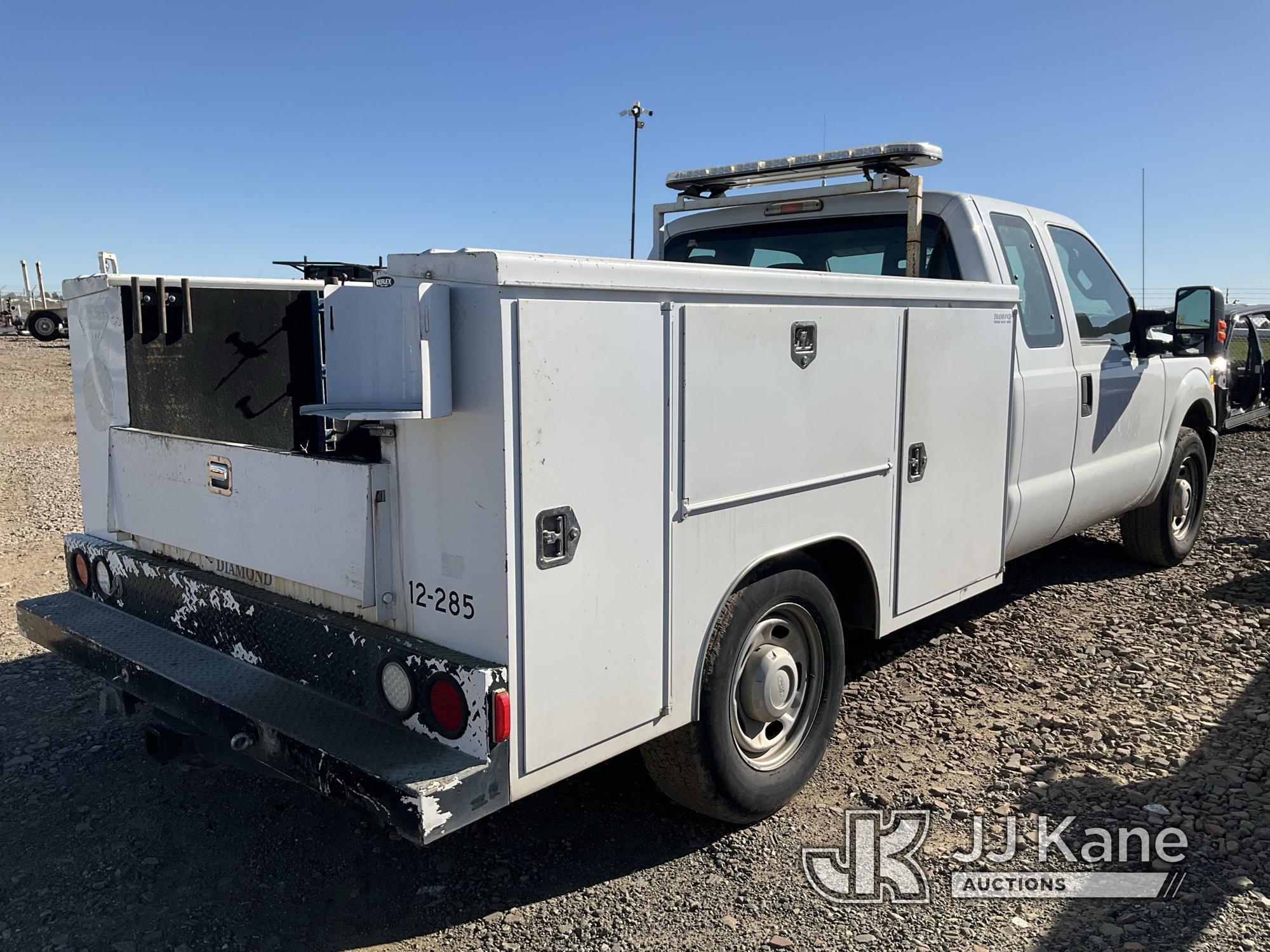 (Dixon, CA) 2012 Ford F250 Service Truck Non Running, Cranks Does Not Start, No Key