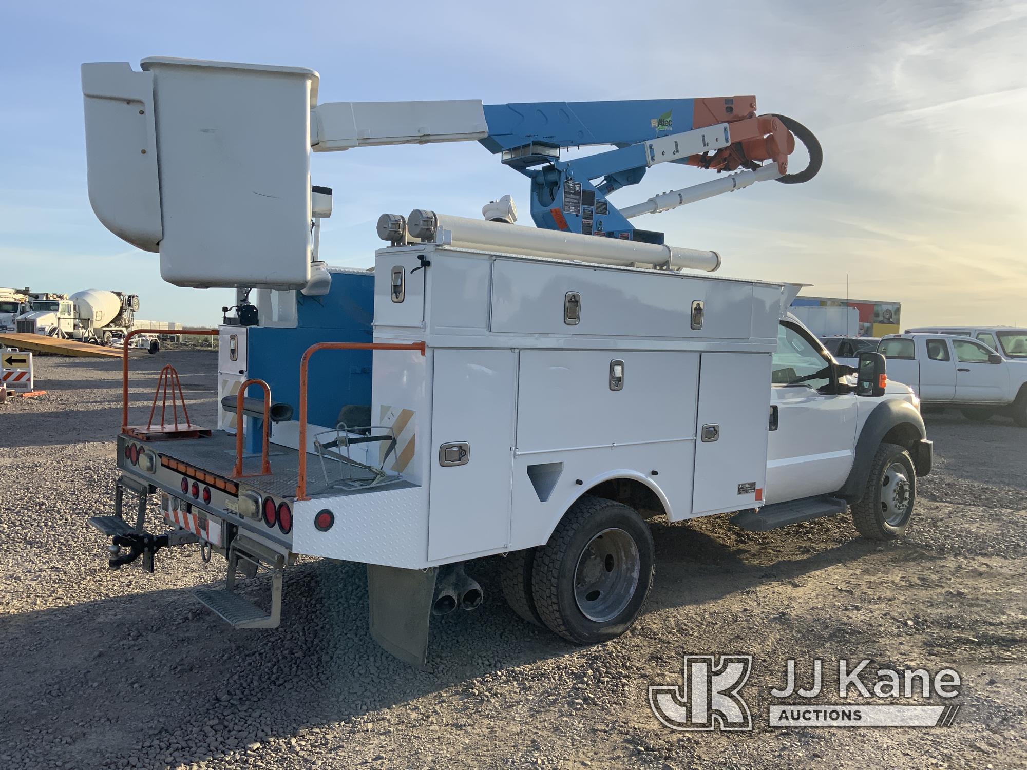 (Dixon, CA) Altec AT37G, Articulating & Telescopic Bucket Truck mounted behind cab on 2015 Ford F550