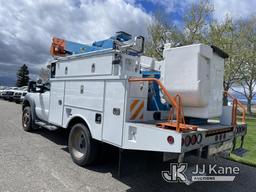 (Dixon, CA) Altec AT37G, mounted behind cab on 2012 Ford F550 4x4 Service Truck Runs, Moves, & Upper