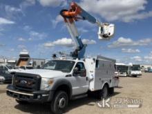 Altec AT37G, mounted behind cab on 2011 Ford F550 4x4 Utility Truck Runs,Moves, & Operates
