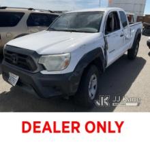 2014 Toyota Tacoma Extended-Cab Pickup Truck Totaled Vehicle, Non-Running
