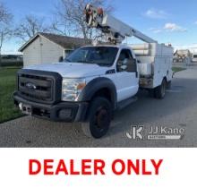 (Dixon, CA) Altec AT200A, Telescopic Bucket Truck mounted behind cab on 2012 Ford F450 Service Truck