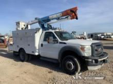 Altec AT37G, Articulating & Telescopic Bucket Truck mounted behind cab on 2011 Ford F550 4x4 Service