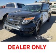 2014 Ford Explorer AWD Police Interceptor 4-Door Sport Utility Vehicle Not Running, Condition Unknow