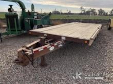 1995 Trail-Eze 20-Ton Utility Trailer, Deck Dimensions: Length 226in, Width 92in Road Worthy, No VIN