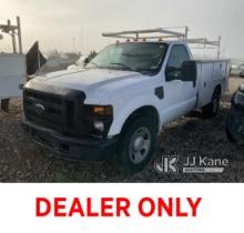2008 Ford F350 Service Truck Not Running. NO Key.