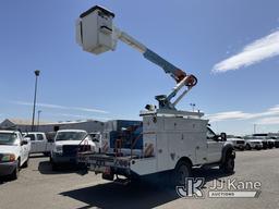 (Dixon, CA) Altec AT37G, mounted behind cab on 2011 Ford F550 4x4 Service Truck Runs, Moves & Operat