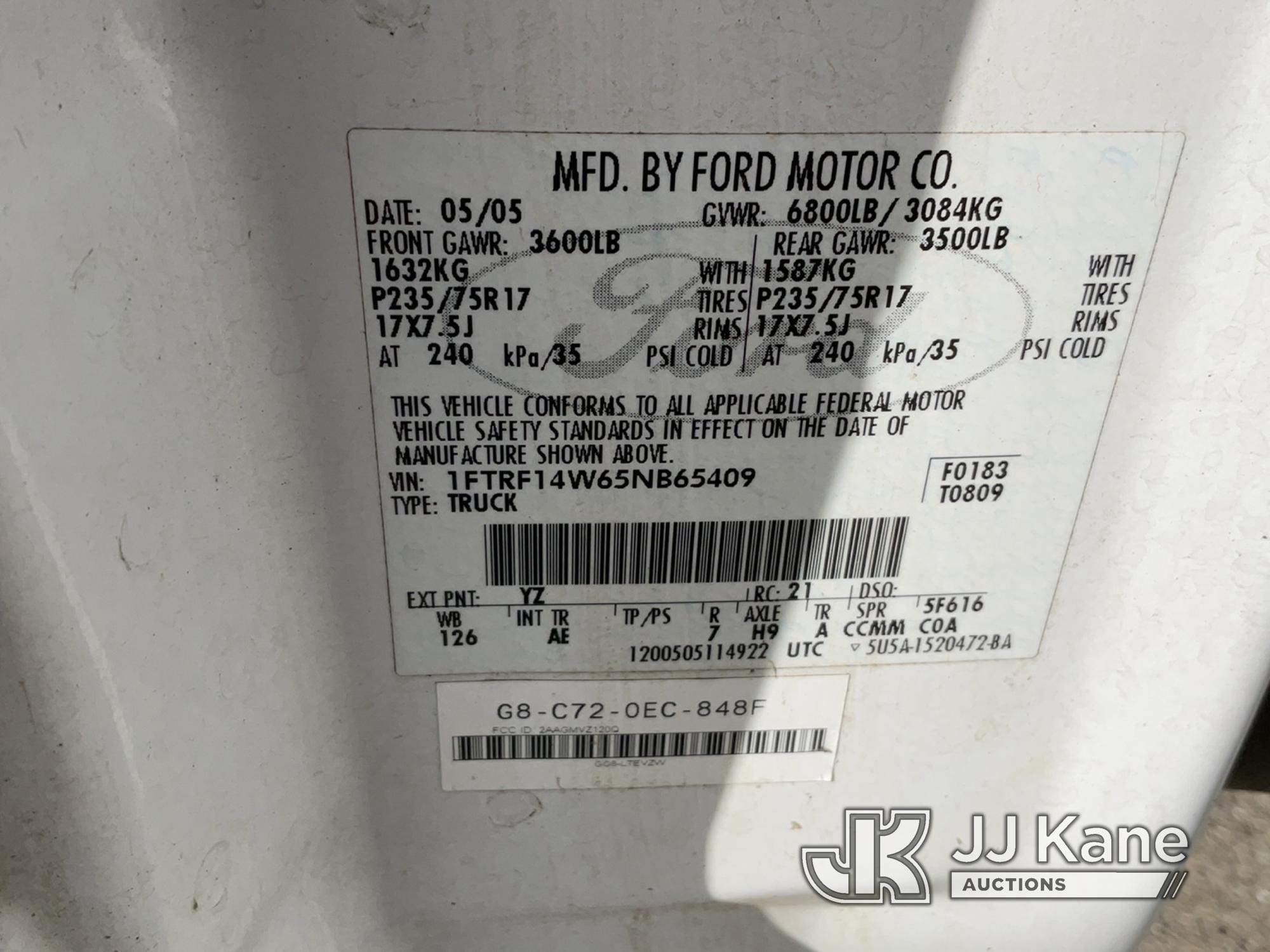 (Dixon, CA) 2005 Ford F150 4x4 Pickup Truck Runs & Moves, Shakes During Acceleration
