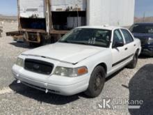 2011 Ford Crown Victoria Police Interceptor Towed In, Body Damage Runs, Bad Transmission & Does Not 