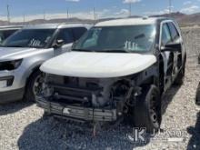 2013 Ford Explorer AWD Police Interceptor Towed In, Wrecked, Missing Parts Jump To Start, Runs & Mov