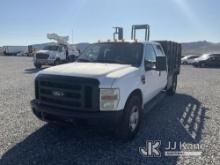 2008 Ford F-350 Stake Bed Interior Damage, With Liftgate, 9ft Bed, Taxable Runs & Moves