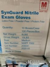 (Las Vegas, NV) (20) Pallets Basic NGPF 7002 Synguard Nitrile Exam Gloves Medium Approx. 90 Cases Pe