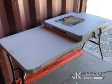 (2) Folding Tables NOTE: This unit is being sold AS IS/WHERE IS via Timed Auction and is located in 