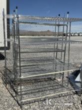(Las Vegas, NV) (3) Wire Rack Shelving Units NOTE: This unit is being sold AS IS/WHERE IS via Timed