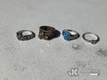 (Las Vegas, NV) Rings & Earrings NOTE: This unit is being sold AS IS/WHERE IS via Timed Auction and