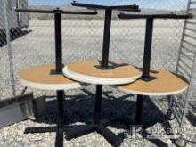 (Las Vegas, NV) (6) Round Dining Tables NOTE: This unit is being sold AS IS/WHERE IS via Timed Aucti