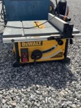 (Las Vegas, NV) Dewalt Saw Taxable NOTE: This unit is being sold AS IS/WHERE IS via Timed Auction an