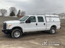 2015 Ford F250 4x4 Crew-Cab Pickup Truck Runs & Moves) (Paint Damage, Seller States WILL SHUT OFF / 