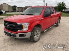 2019 Ford F150 4x4 Extended-Cab Pickup Truck Runs & Moves) (Jump To Start, Check Engine Light Is On
